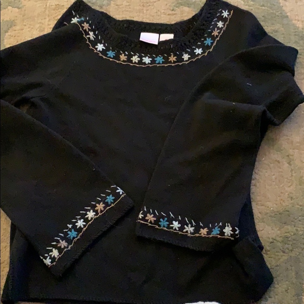 Embroidered sweater